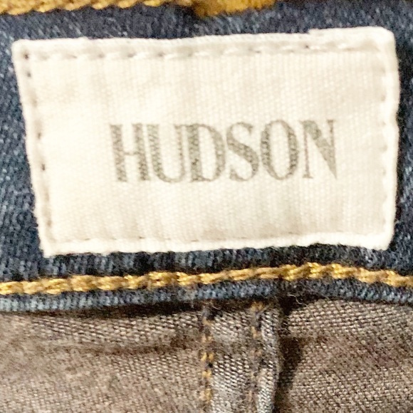 Hudson Super Skinny Krista Style Dark Indigo Wash Denim Jeans Five Pocket Style - Picture 11 of 13